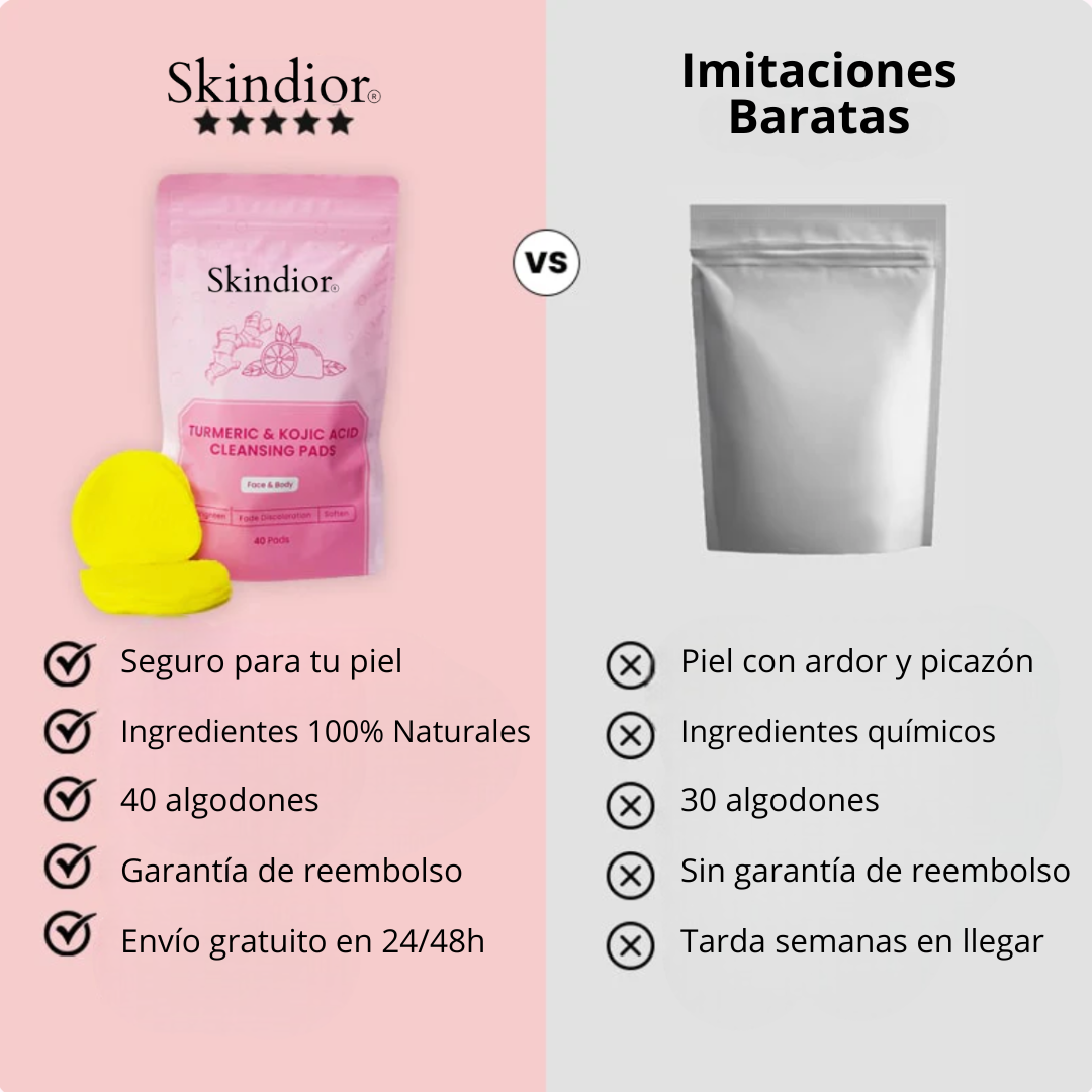 Algodones de Cúrcuma y Ácido Kójico
