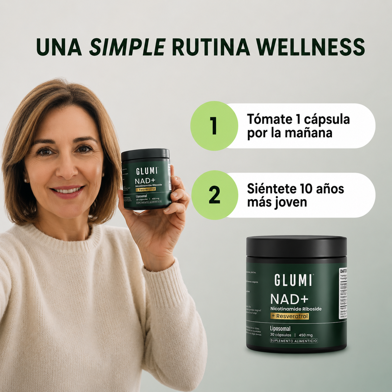Glumi NAD+: optimiza tu rendimiento mental y físico