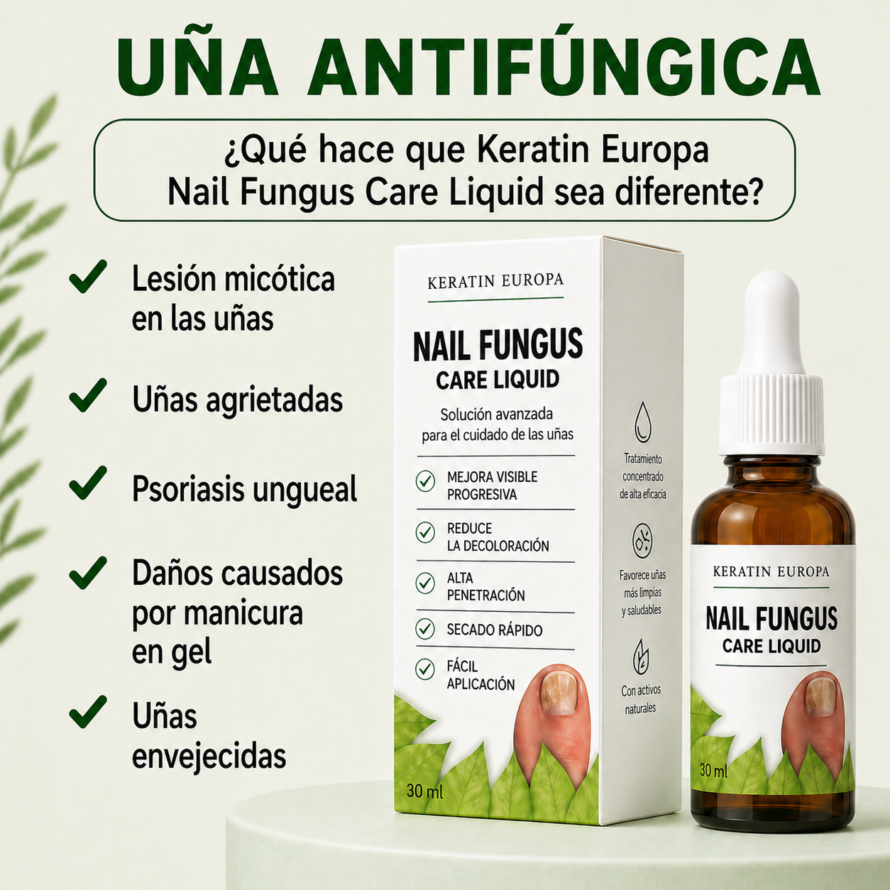 Hongos en las uñas, solución de tratamiento: gotas reparadoras