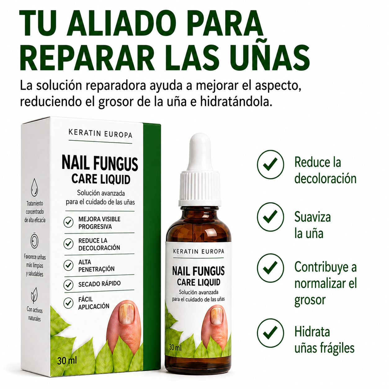 Hongos en las uñas, solución de tratamiento: gotas reparadoras