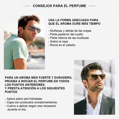 Perfume con feromonas para hombres