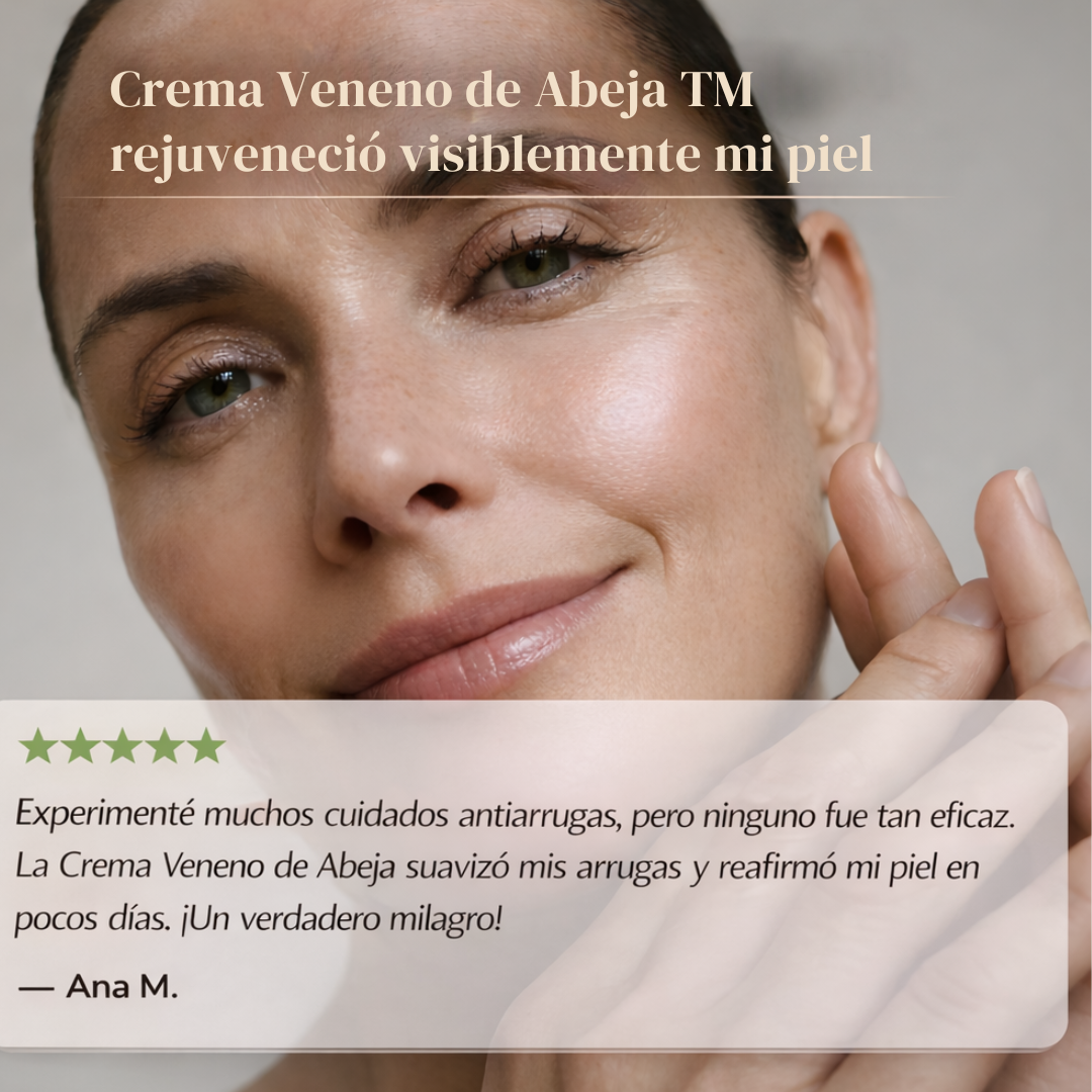 Crema antiarrugas con veneno de abejas