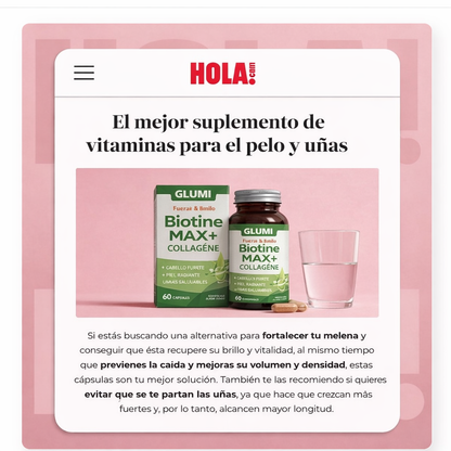 Biotine max+ collagène: fuerza y brillo integral