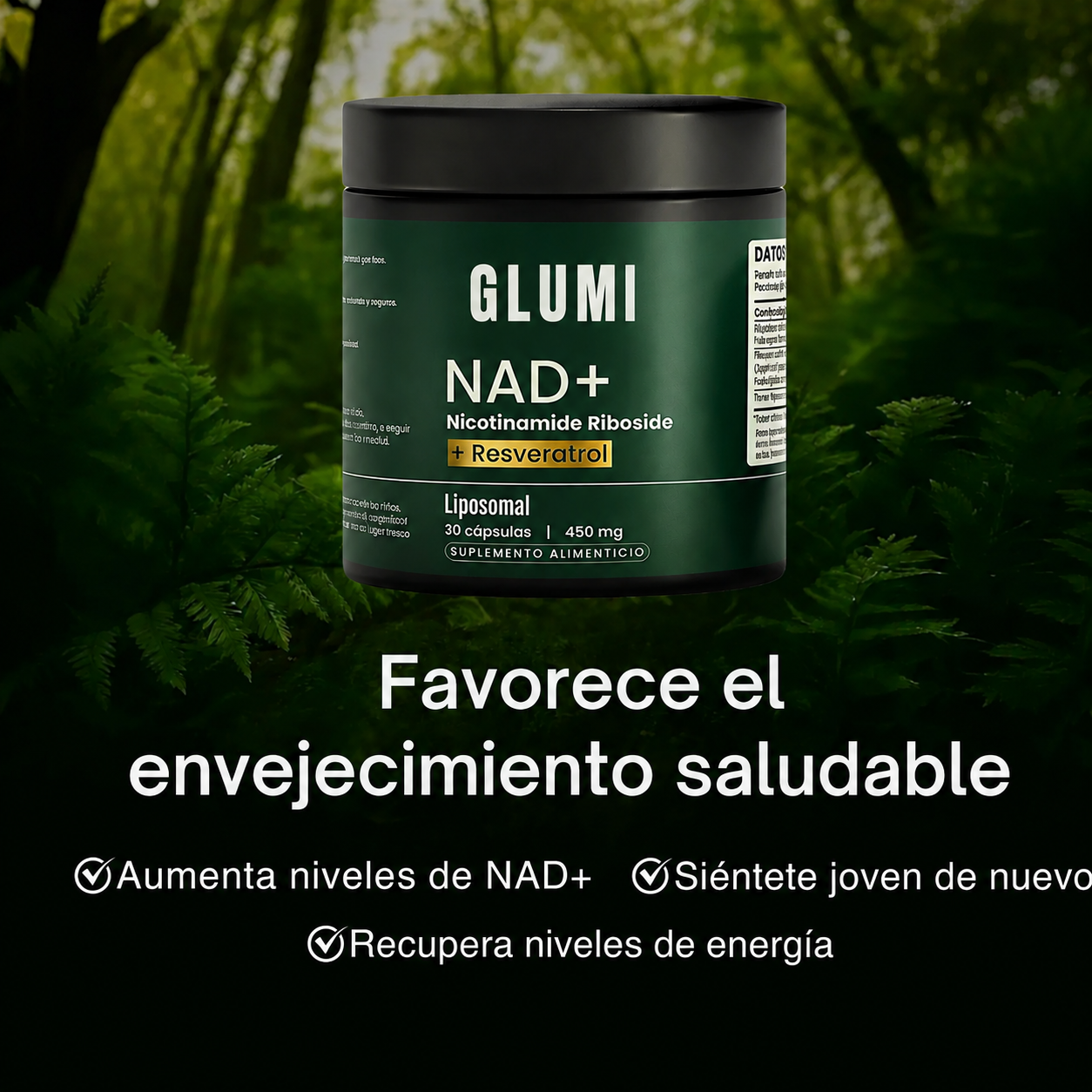 Glumi NAD+: optimiza tu rendimiento mental y físico