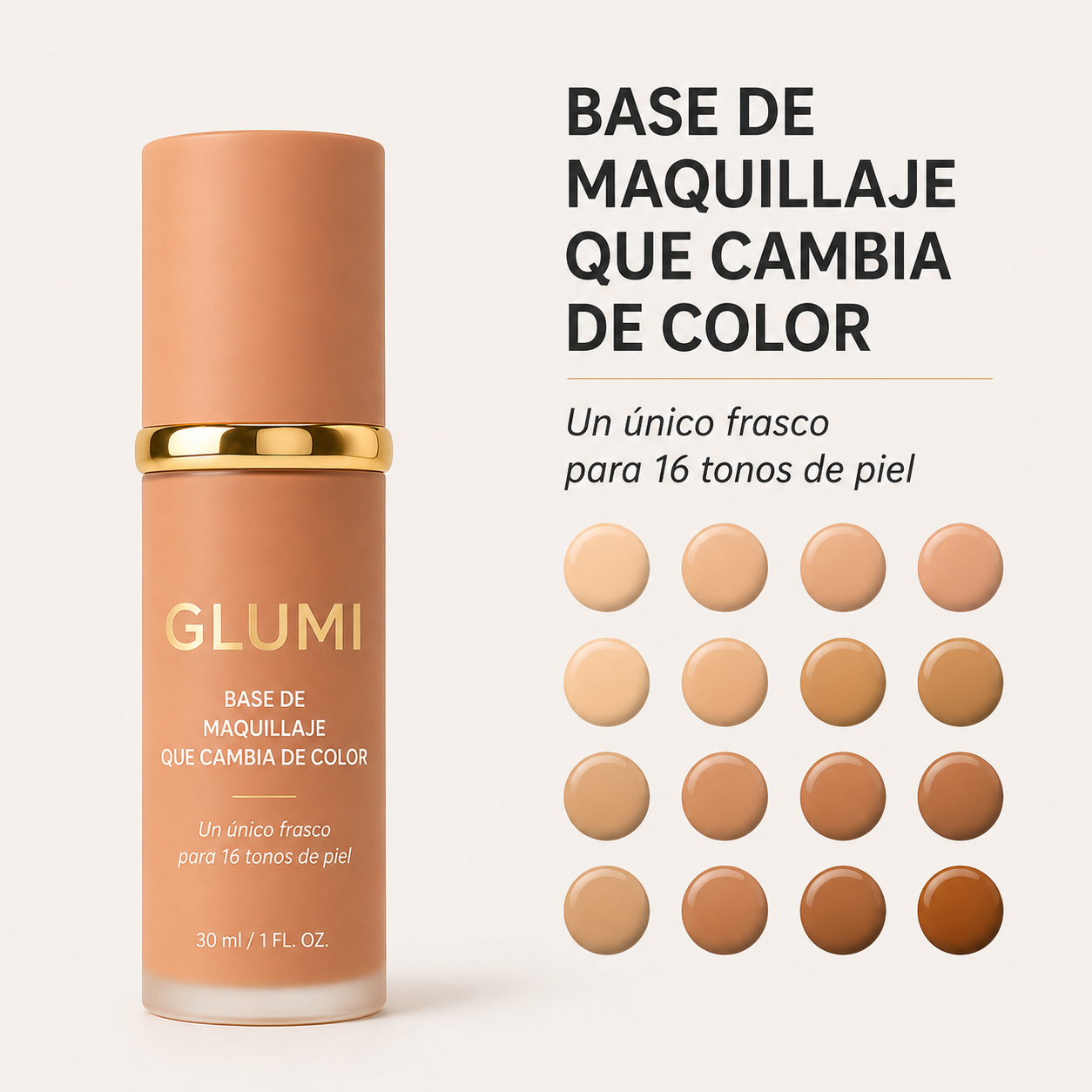 Base de maquillaje antiedad - GLUMI