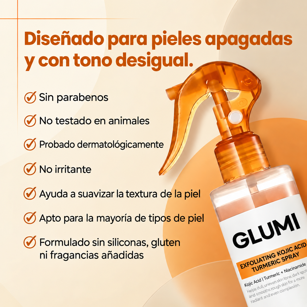 Exfoliante Corporal con Ácido Kójico y Cúrcuma