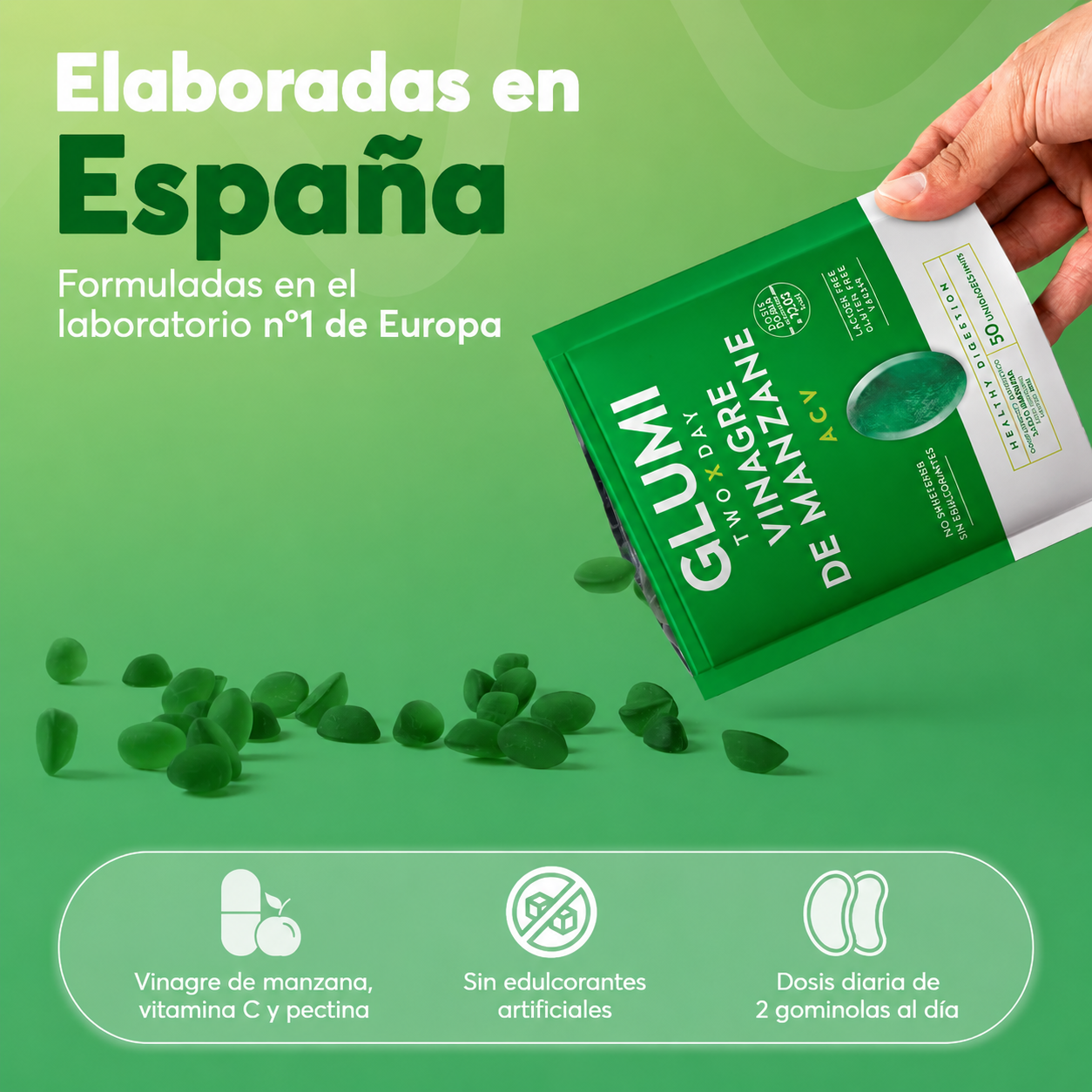 Gominolas GLUMI de Vinagre de Manzana