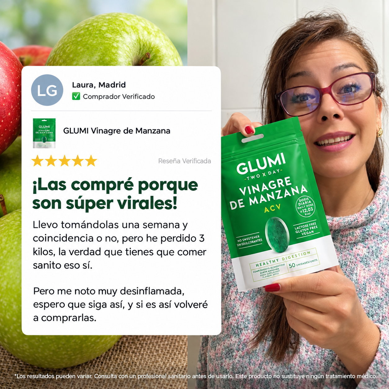 Gominolas GLUMI de Vinagre de Manzana