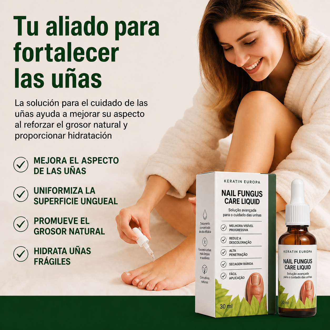 Hongos en las uñas, solución de tratamiento: gotas reparadoras