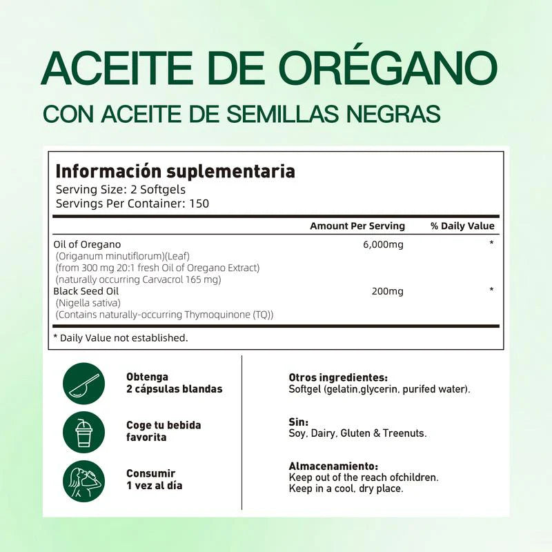 Aceite de Orégano | Suplemento Antioxidante Natural